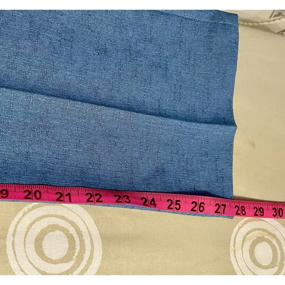 Vintage Sag Harbor Blue Sz12P 2 Piece Pant Set Button Short Sleeve Jacket
